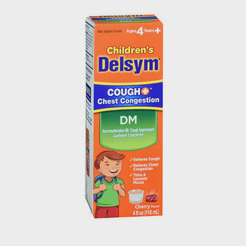 Delsym DM, Cough + Chest Congestion, Cherry Flavor, Children's - 4 fl oz