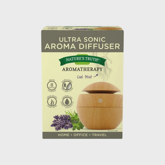 Nature's Truth Ultra-Sonic Aromatherapy Elegant Wood-Look Diffuser w/USB Adapter