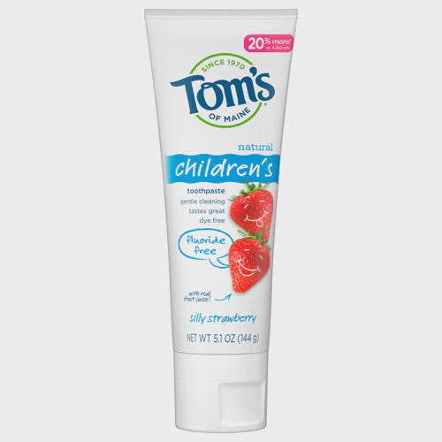 Tom's of Maine Fluoride-Free Children's Natural Toothpaste, Silly Strawberry5.1oz