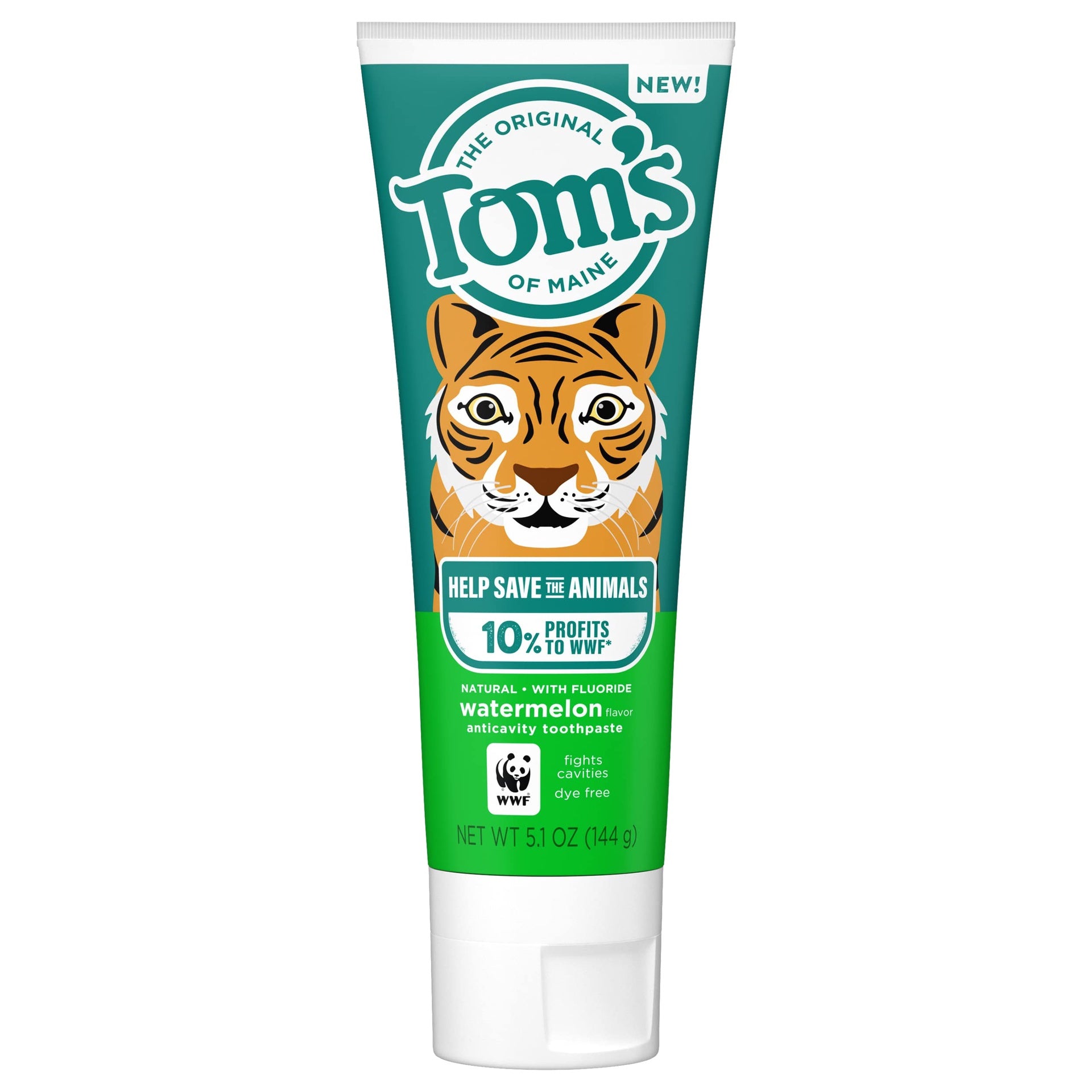 Tom's of Maine Toothpaste, Anticavity, Fluoride, Watermelon - 5.1 oz