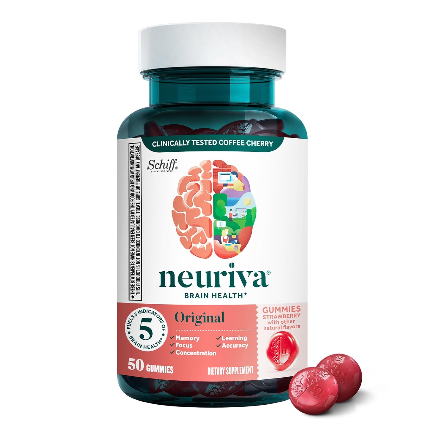 Neuriva Original Brain Performance Gummy - 50ct