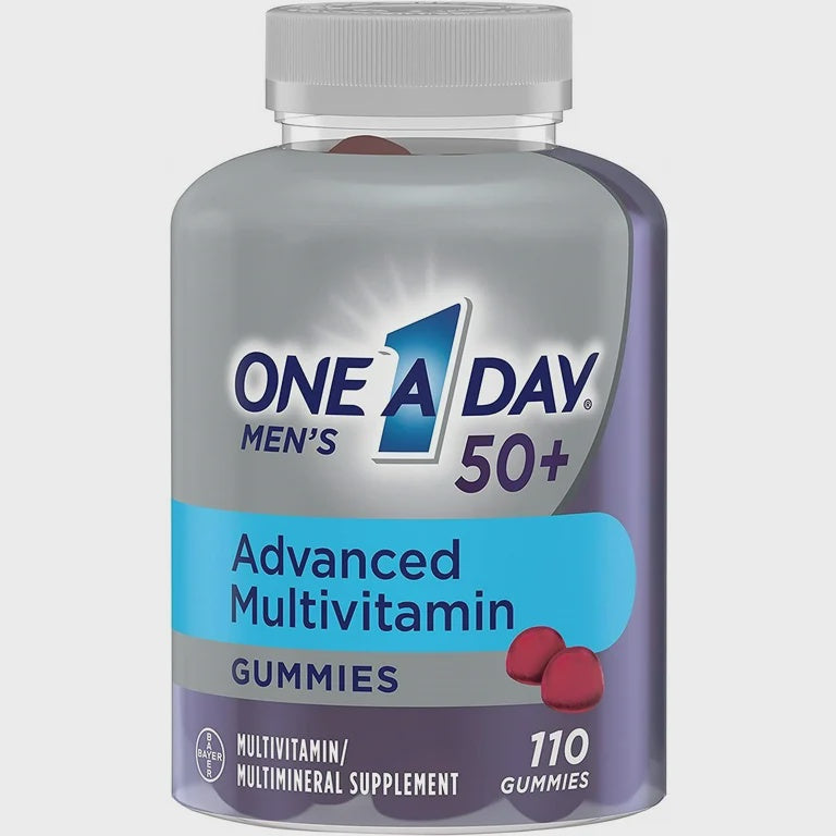 One A Day Advanced Multivitamin Men's 50+ Gummies - 110 ct