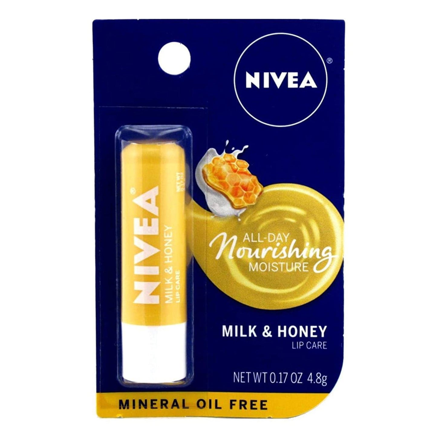 NIVEA MILK & HONEY LIP BALM 0.17OZ