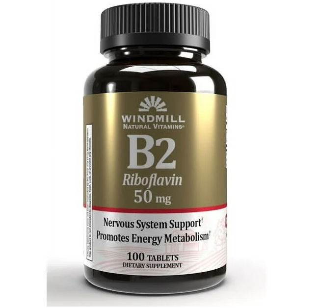 Windmill Vitamin B-2 50 mg Tablets 100 Tablets