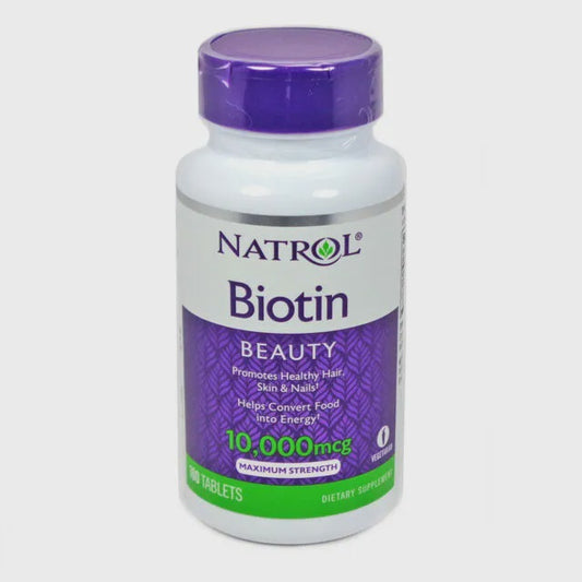Natrol Biotin, Beauty, Maximum Strength, 10000 mcg, Tablets - 100 tablets