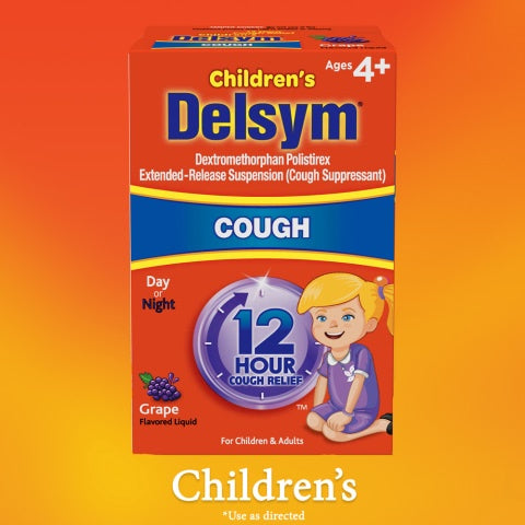 DELSYM CHILDREN'S COUGH SUPPRESSANT 12 HOUR LIQUID GRAPE 3 OZ