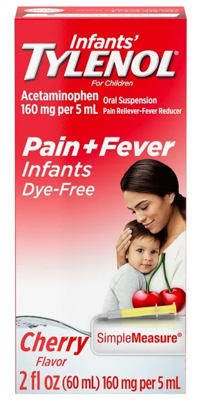 Infants' Tylenol Pain & Fever Cherry Flavor, 2OZ