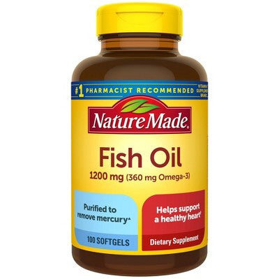 Nature Made Fish Oil 1200 mg Softgels100.0ea