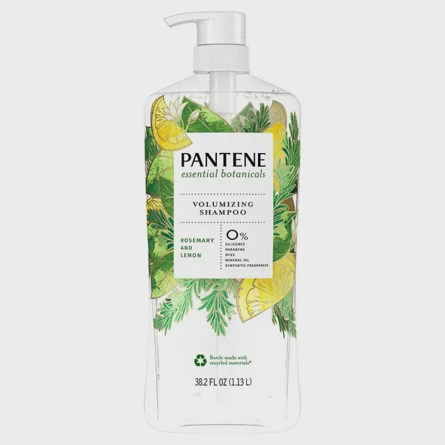Pantene Essential Botanicals Rosemary and Lemon Volumizing Shampoo, 38.2 fl oz