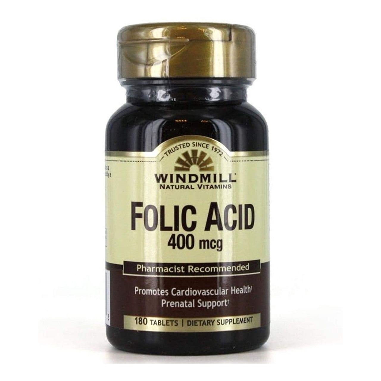 Windmill Natural Folic Acid 400Mcg Tablets - 180 Ea