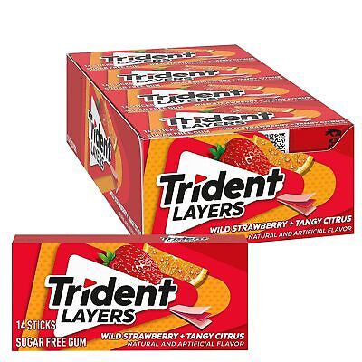 TRIDENT LAYERS STRAWBERRY + CITRUS