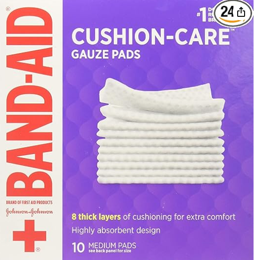 Band-Aid Gauze Pads Sterile Medium 3 X 3in 10 ct