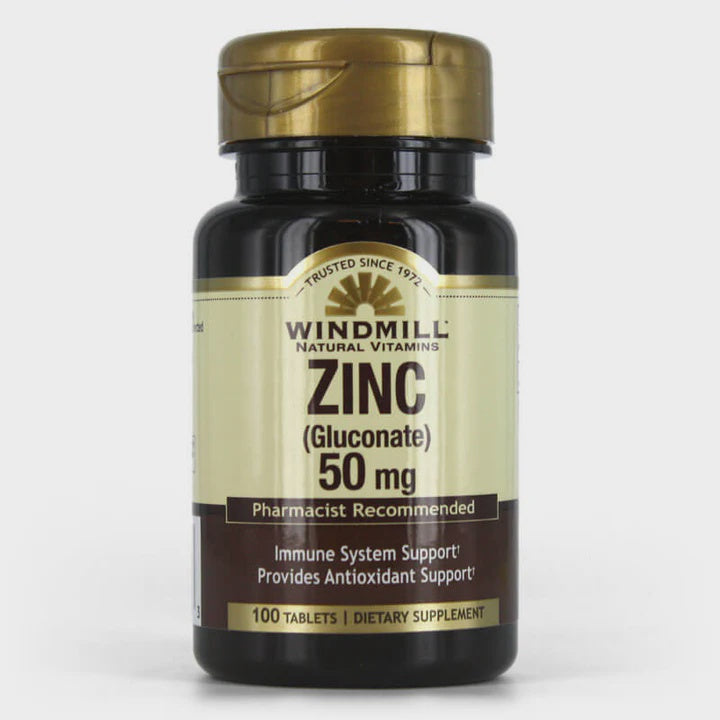 Windmill Zinc Gluconate 50 mg - 100 Tablets