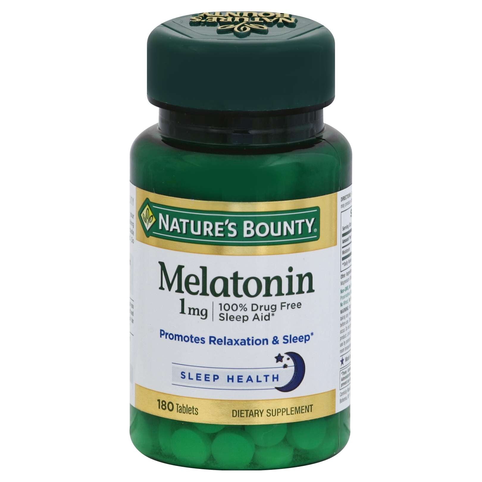 NATURE'S BOUNTY MELATONIN 1MG TABLETS 180 CT
