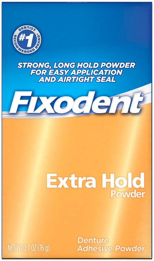 Fixodent Denture Adhesive Extra-Hold Powder 2.7 oz