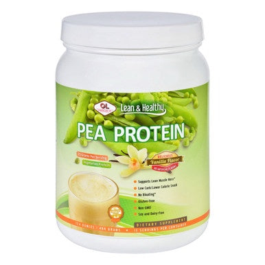 Olympian Labs Pea Protein Powder, 494 Grams, Vanilla Flavor Supports Muscle Mass, 17.4 oz