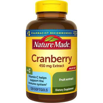 Nature Made Cranberry with Vitamin C for Immune and Antioxidant Support Softgels