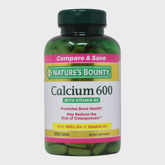 Natures Bounty Calcium 600, with Vitamin D3, Tablets,250ea
