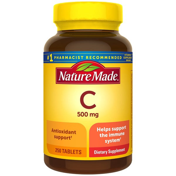 Nature Made Vitamin C, 500 mg, Caplets,250ea