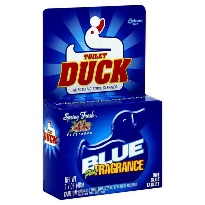 Toilet Duck Brand Automatic Bowl Cleaner Tablet (One Blue Tablet 1.7 oz)