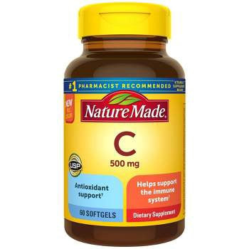 Nature Made Vitamin C 500mg Immune Support Supplement 60 Chewable Tablets