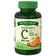 NATURE'S TRUTH CHEWABLE VITAMINS C 500 mg 60 tablets
