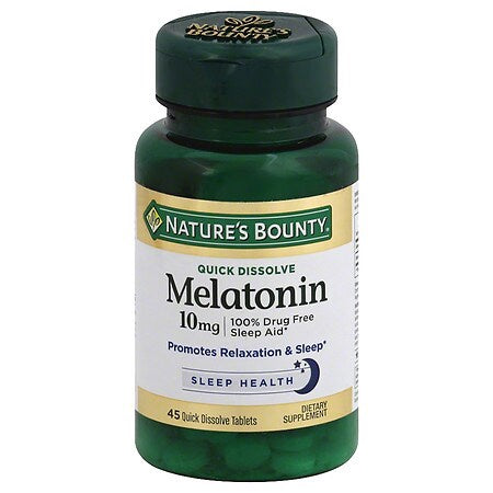 Nature's Bounty Melatonin Quick Dissolve Tablets, 10 mg - 45 ct