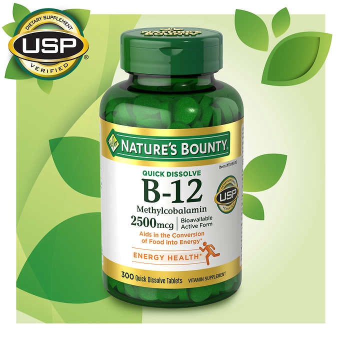 NB QUICK DISSOLVE B-12 2500MCG 300T