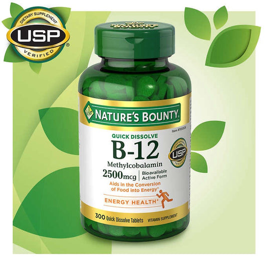 NB QUICK DISSOLVE B-12 2500MCG 300T