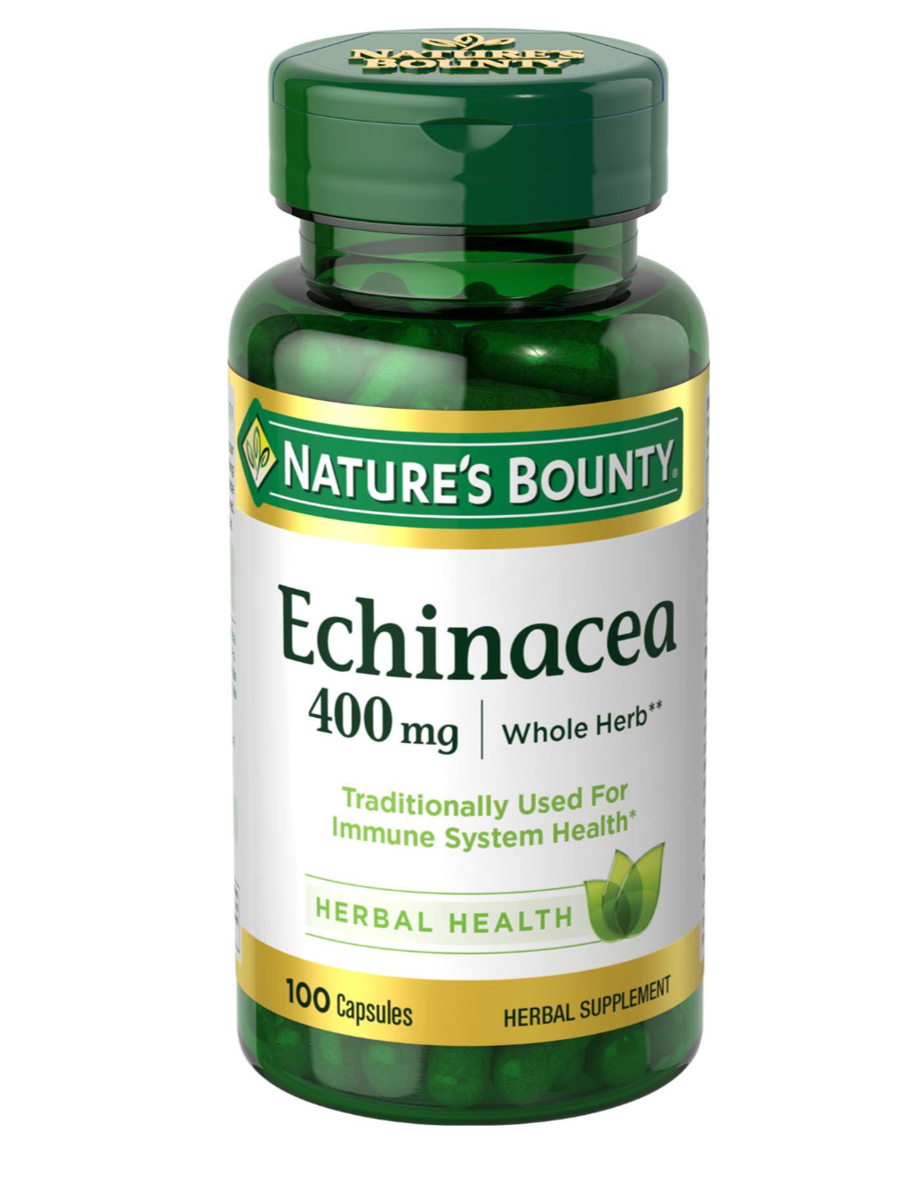 NATURE'S BOUNTY ECHINACEA (松果菊)400MG CAPSULES 100 CT