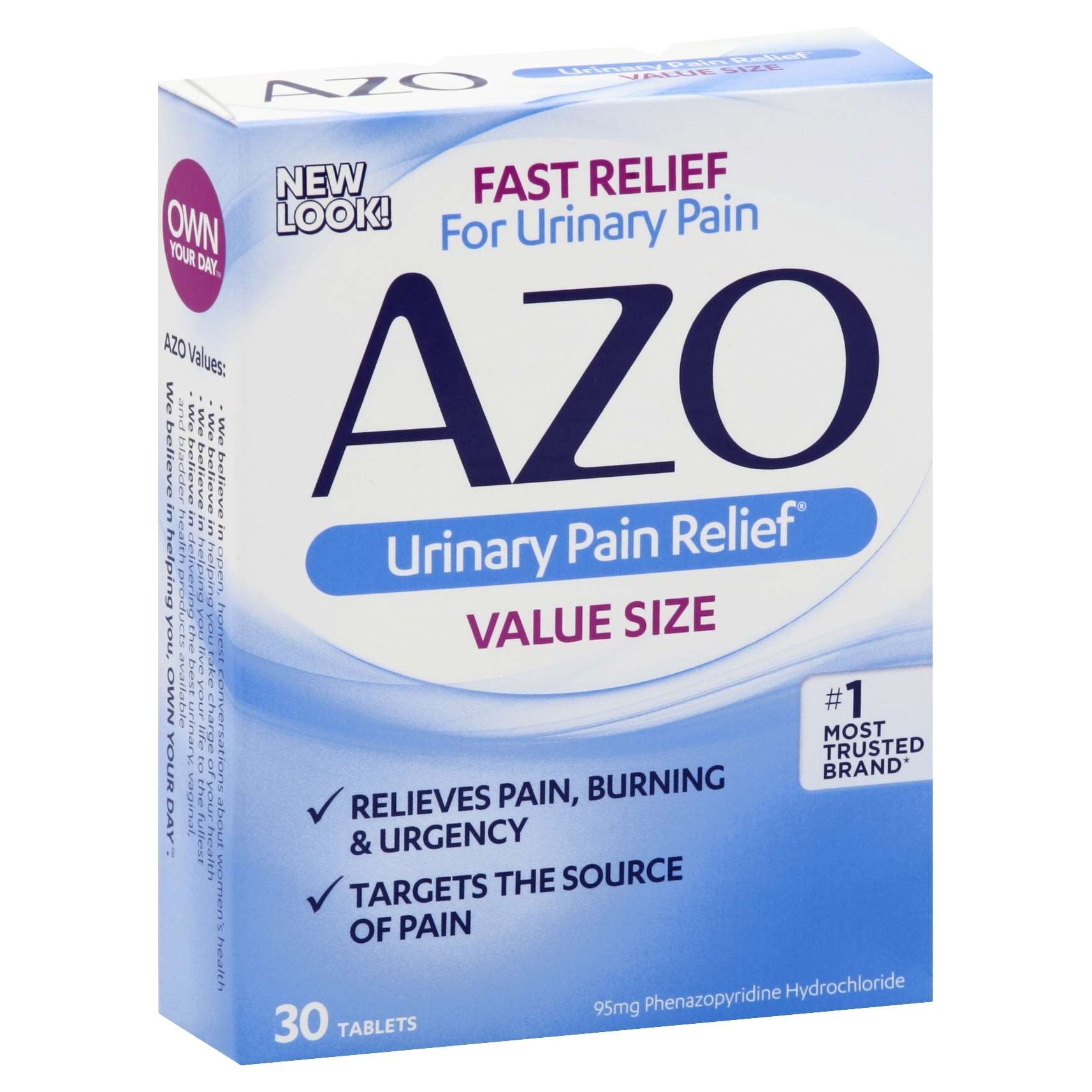 AZO urinary pain relief 30 tab.