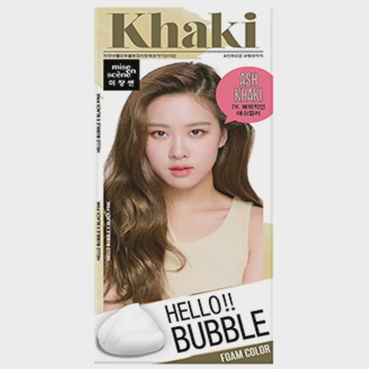Mise en scene Hello Bubble Foam Color 7K Ash Khaki Brown