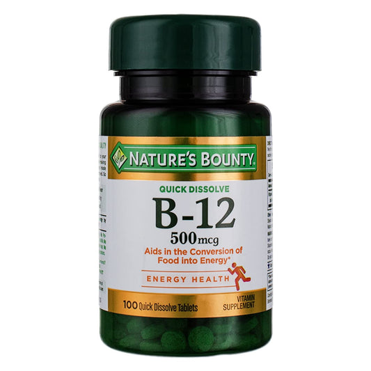 NATURE'S BOUNTY B-12 500MCG CHEWABLE TABLETS CHERRY 100 CT