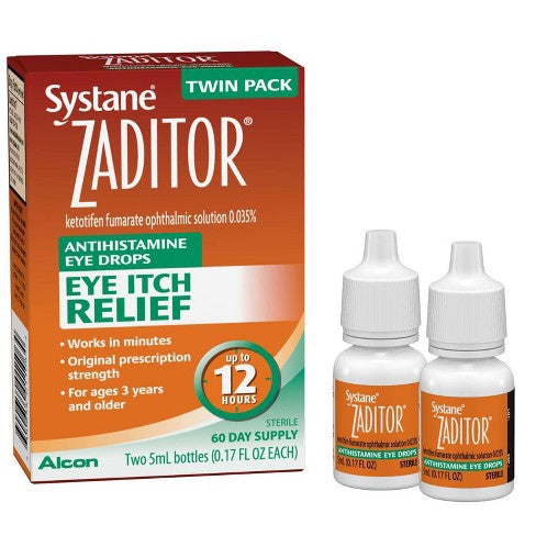 Zaditor Antihistamine Eye Drops For Eye Itch Relief - 0.34 Fl Oz