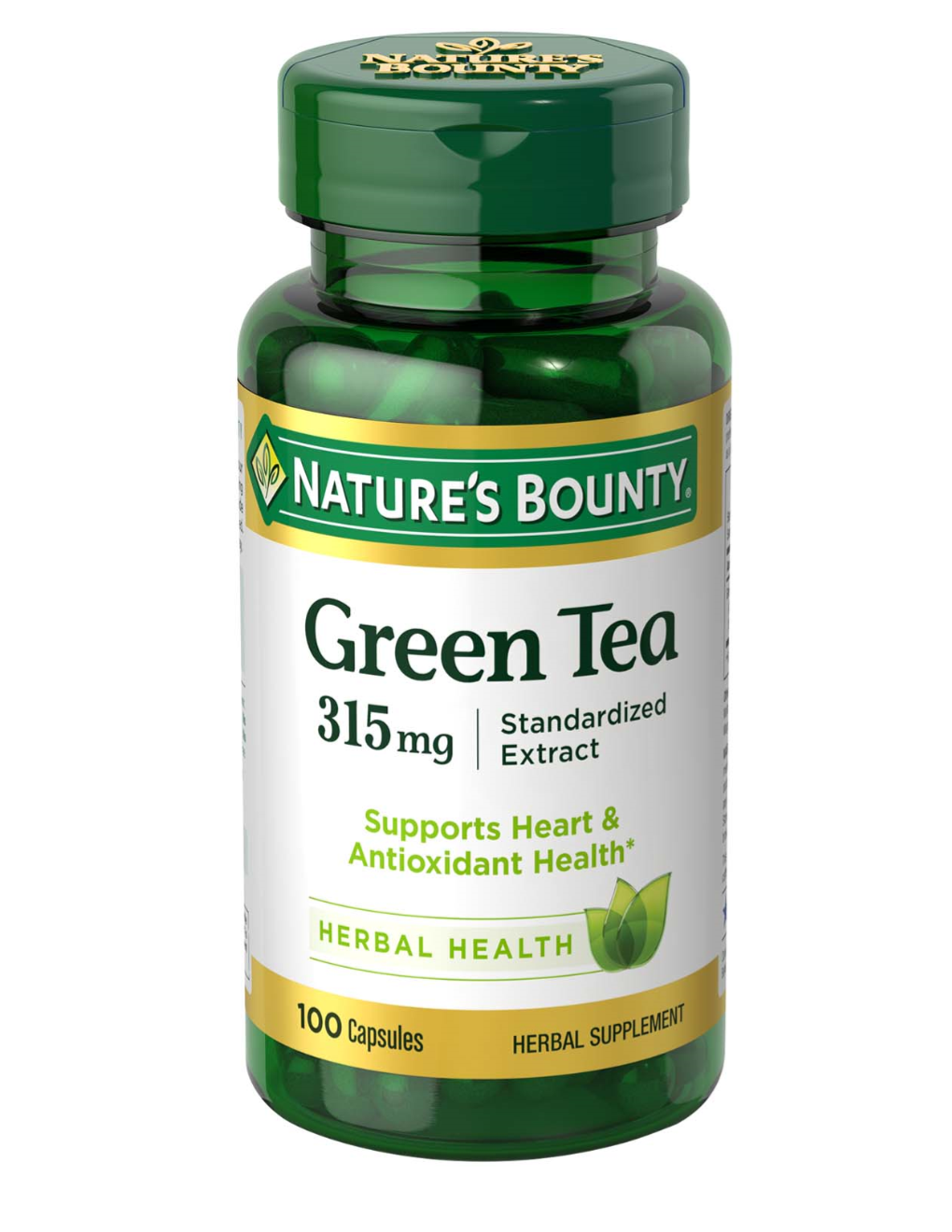 Nature's Bounty Green Tea Extract 315Mg Capsules 100 Ct