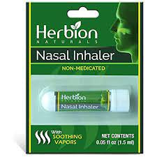 Herbion Naturals Nasal Inhaler, with Soothing Vapors, Non-Medicated - 0.05 fl oz