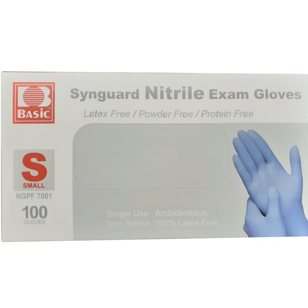 BASiC Brand Nitrile Gloves (S) 100/Box