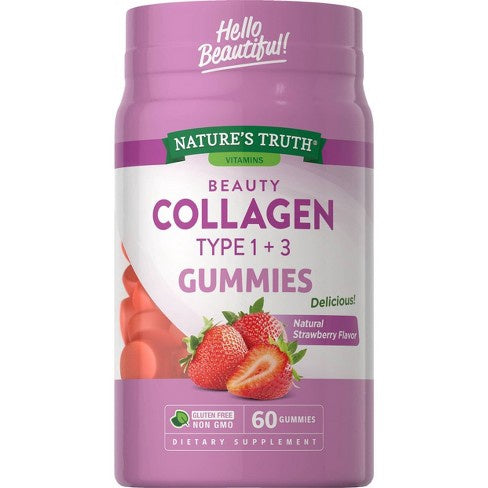 Nature's Truth Beauty Vegan Collagen Type 1 + 3 Gummies - 60ct