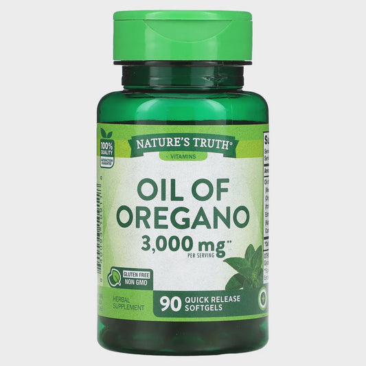 Nature's Truth Oil Of Oregano Quick Release Softgels, 90 Count