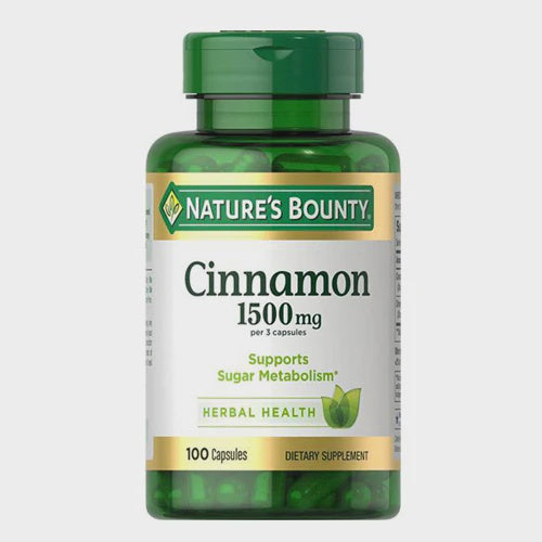 Nature's Bounty Cinnamon Capsules 100 Count