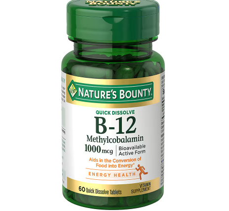 Nature's Bounty B-12 1000 mcg Microlozenges 60 ea
