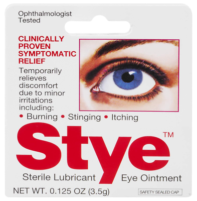 Stye Sterile Lubricant Eye Drops Minor Irritation Relief .5 oz