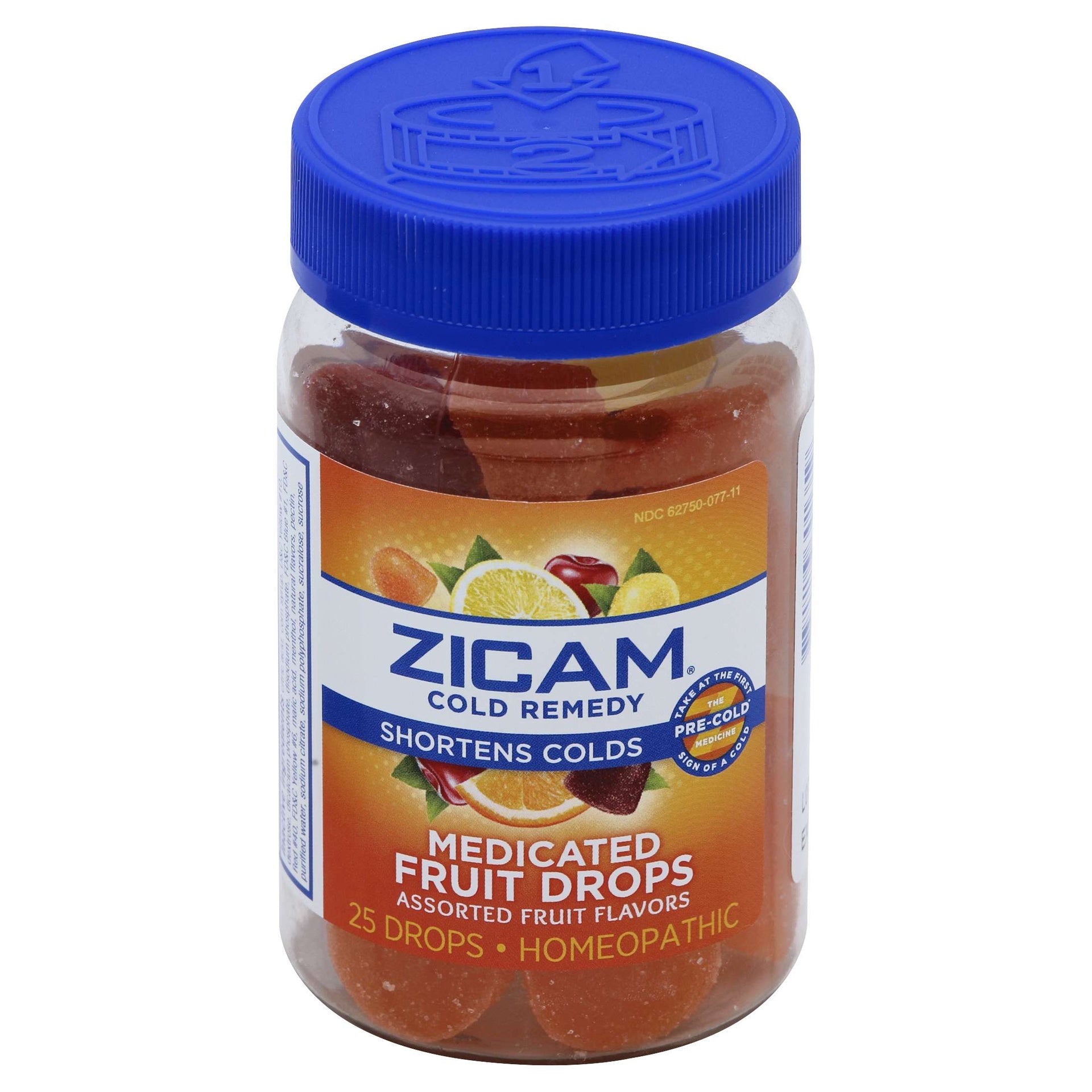 ZICAM COLD REMEDY MEDICATED FRUIT DROPS 25 CT