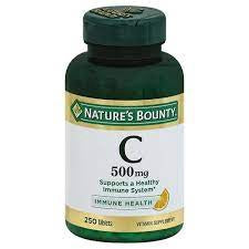 Nature's Bounty Vitamin C, 500mg Tablets, 250 CT