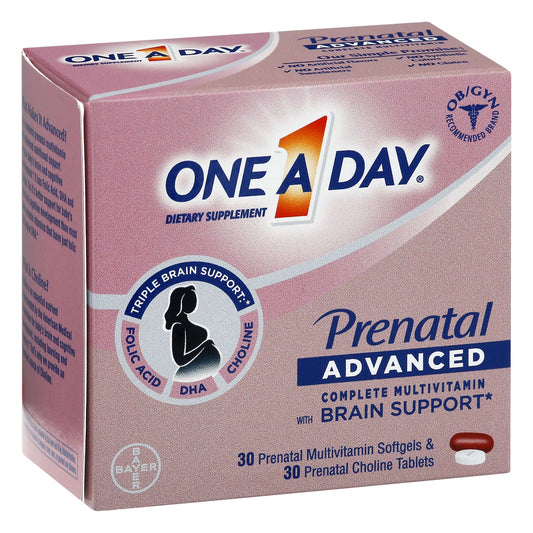 One A Day Women's Prenatal Vitamin + Choline - 30ct