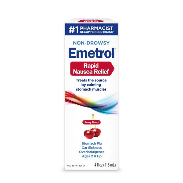 Emetrol Non-Drowsy Rapid Nausea Relief, Cherry, 4 OZ