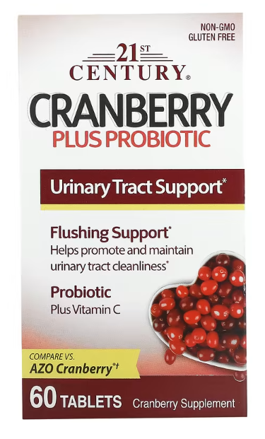CRANBERRY PLUS PROBIOTIC 60 TAB. 21 CENTURY