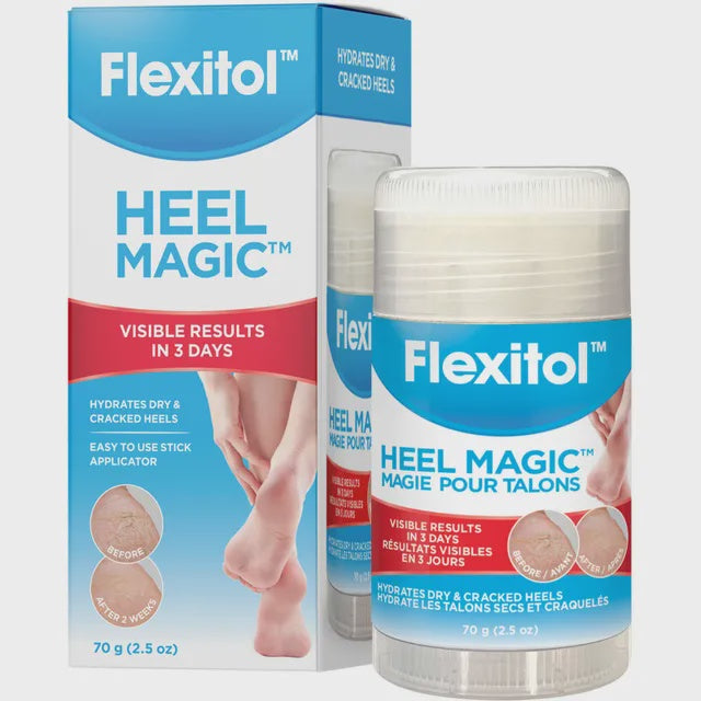 Flexitol Heel Magic for Dry Skin or Rough Heels with Shea Butter & Vitamin E, 2.5 Ounce