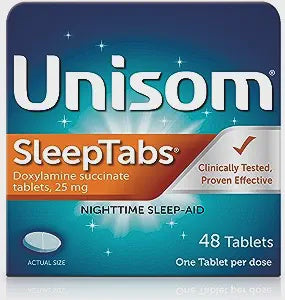 Unisom SleepTabs, Nighttime Sleep-aid, Doxylamine Succinate, 48 Tablets