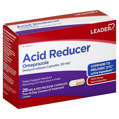 LEADER OMEPRAZOLE 20MG 28 CAPSULES